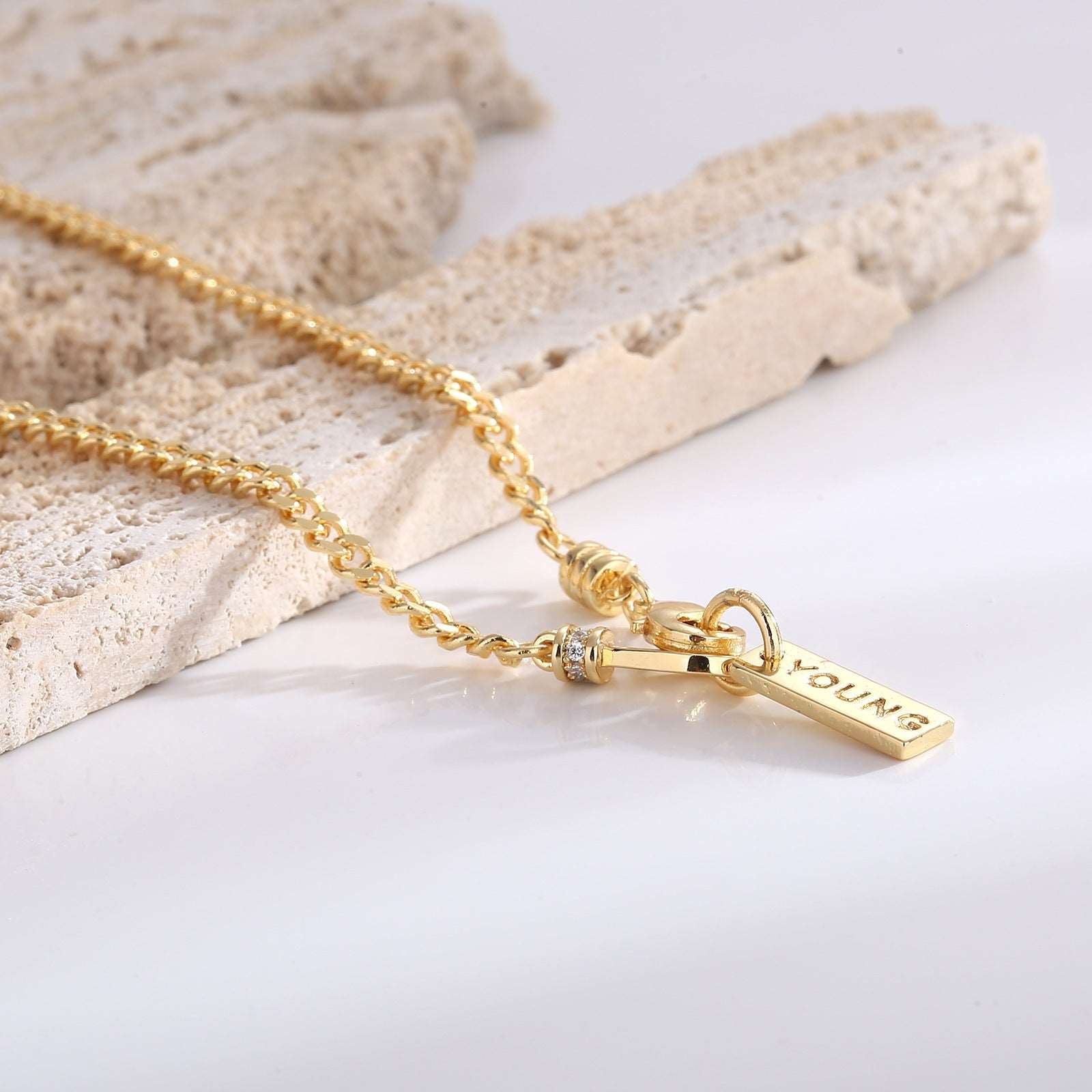 Unisex Elegant "YOUNG" Pendant Necklace - ChoreGirl