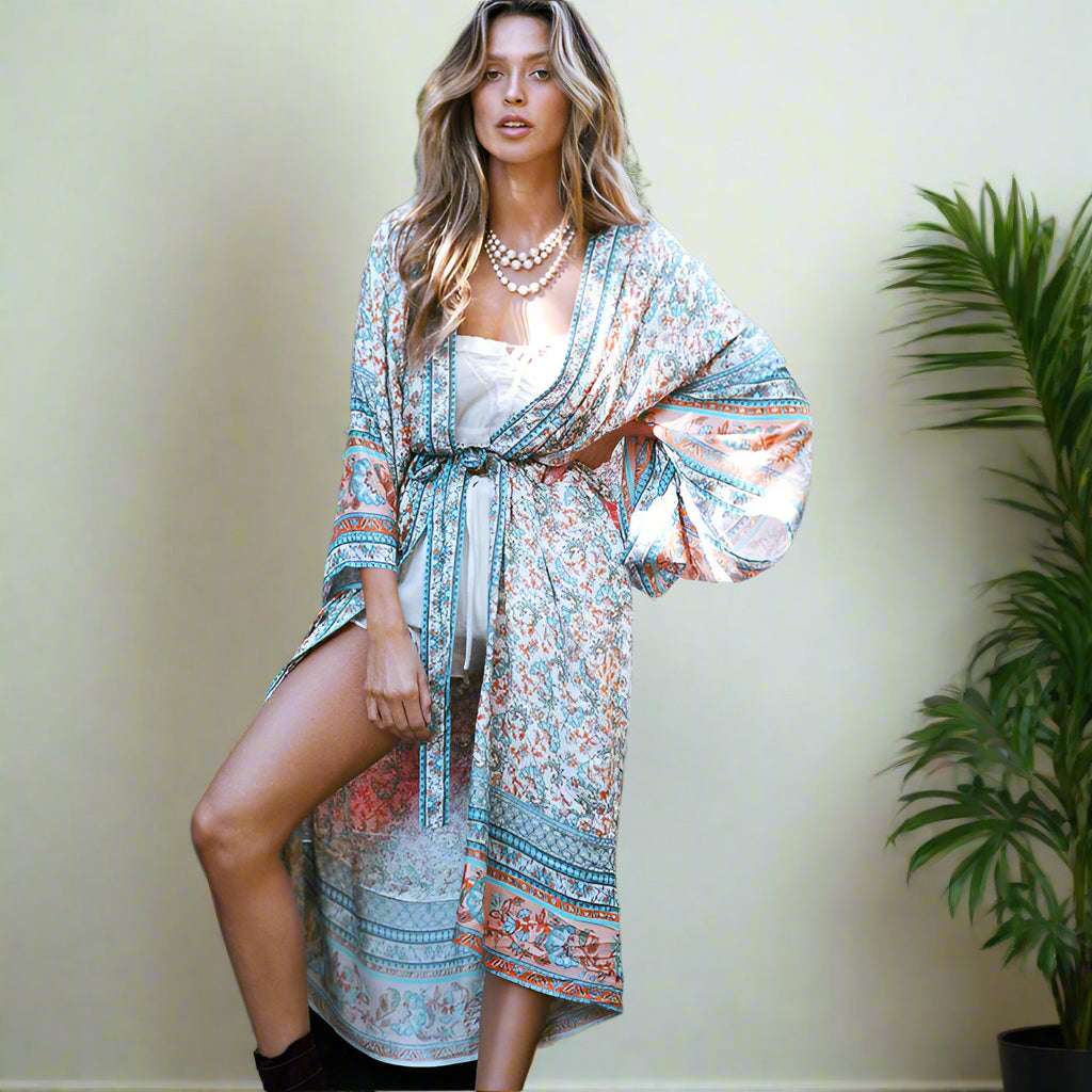 Women's Boho Style Kimano - ChoreGirl