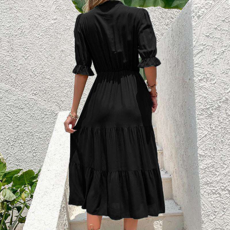 Women's Bow Tie Casual Dress - ChoreGirl