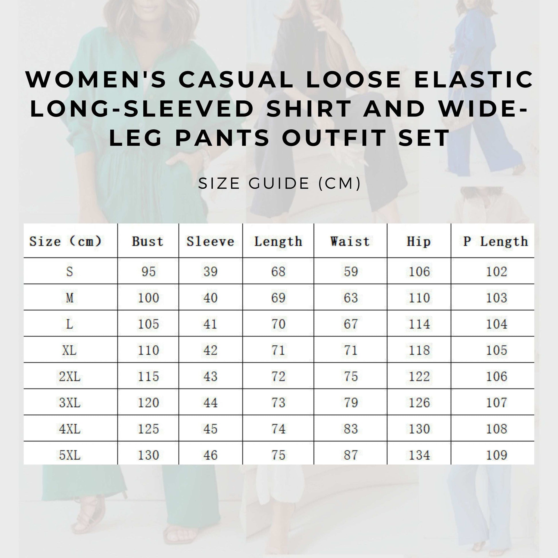 Women's Casual Loose Elastic Long-sleeved Shirt and Wide-leg Pants Outfit Set - ChoreGirl