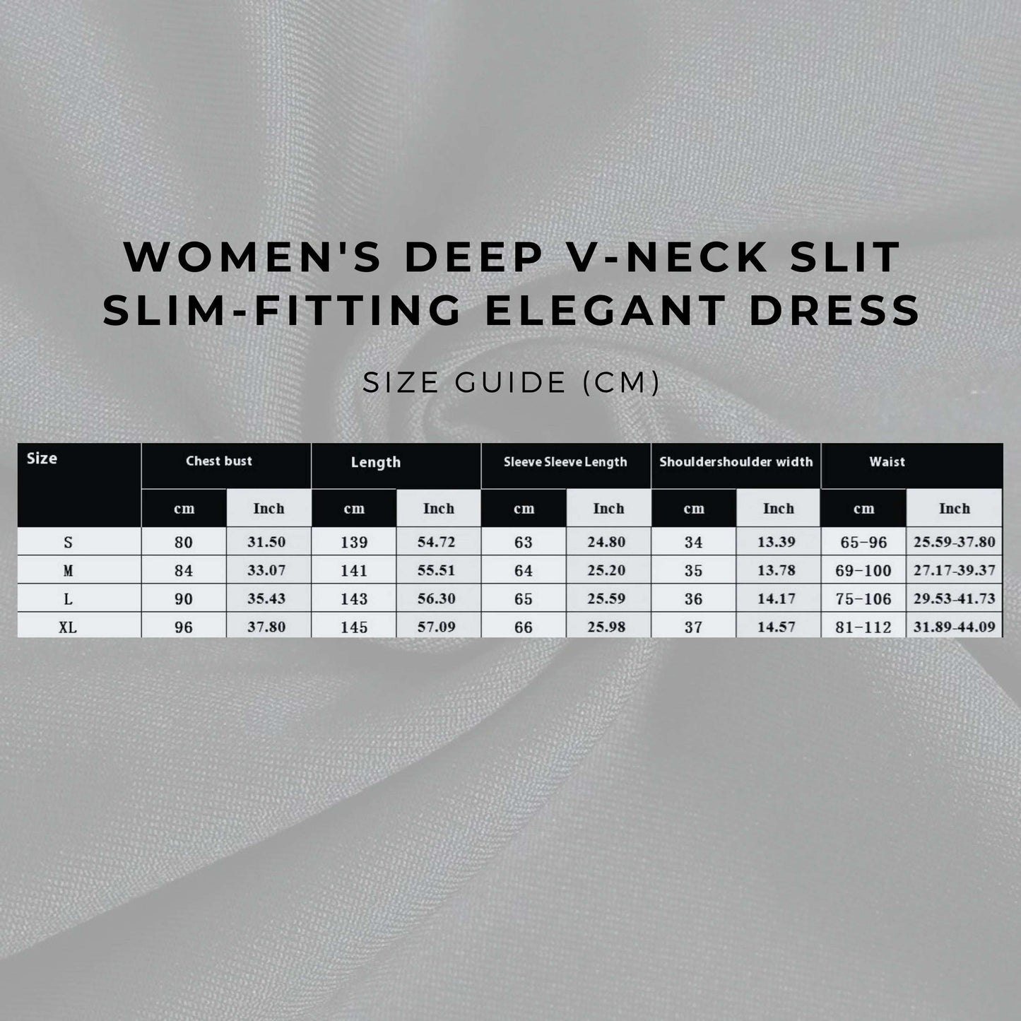 Women's Deep V-Neck Slit Slim-fitting Elegant Dress - ChoreGirl