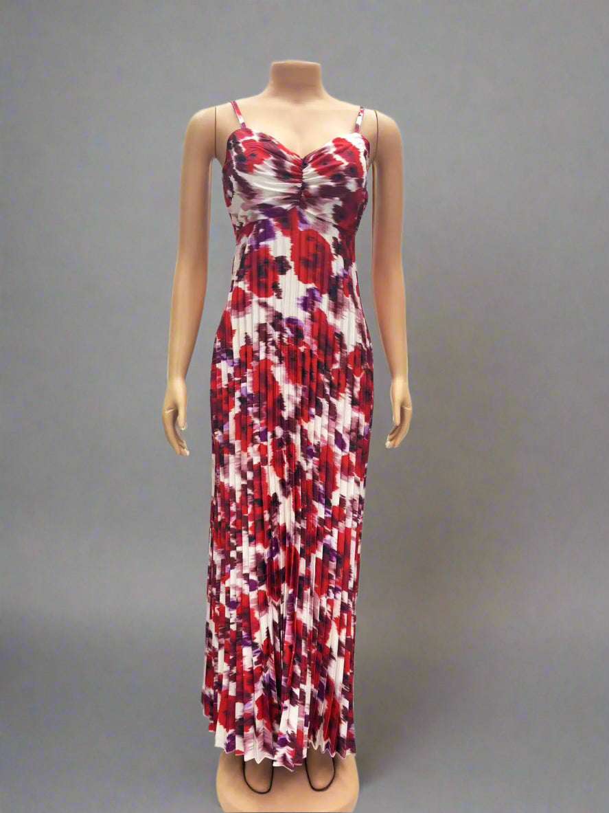 Women's Pleated Long Summer Dress - ChoreGirl