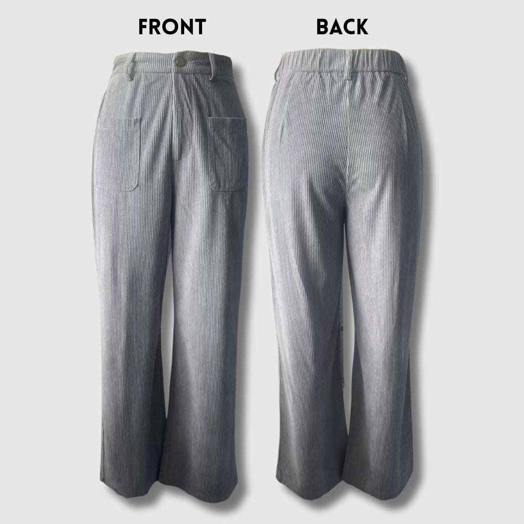 Women's Retro Corduroy Straight-leg Loose Trousers