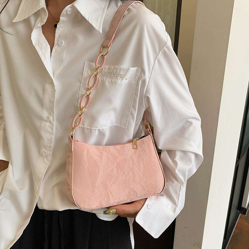 Women's Small One Shoulder Bag with a Metal Bow - ChoreGirl
