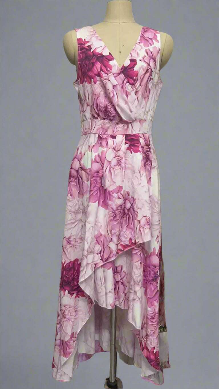 Women's Summer Casual Sleeveless Floral Dress - ChoreGirl