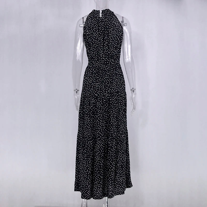 Women's Casual Long Strapless Sundress - ChoreGirl