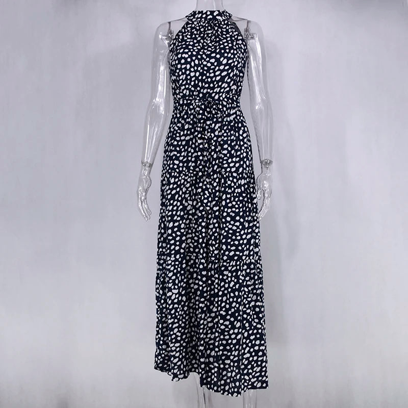 Women's Casual Long Strapless Sundress - ChoreGirl