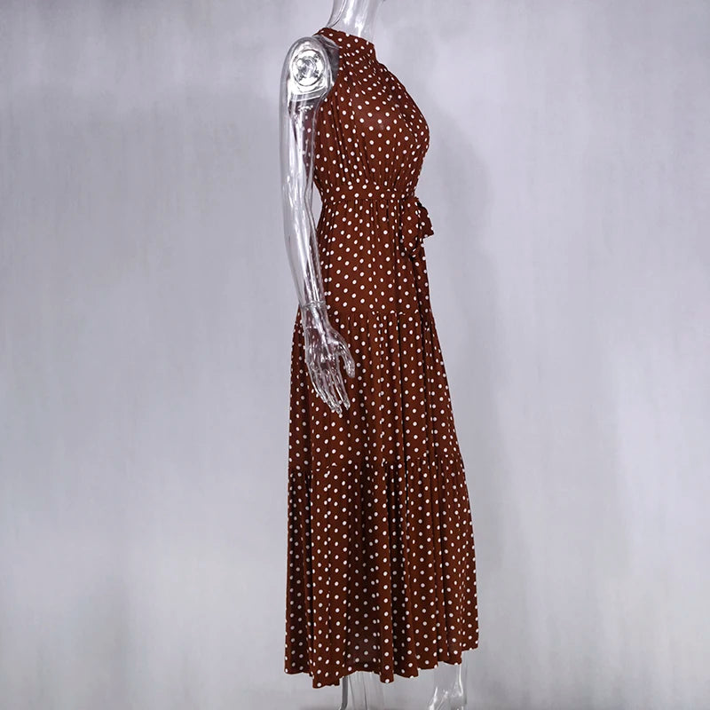 Women's Casual Long Strapless Sundress - ChoreGirl