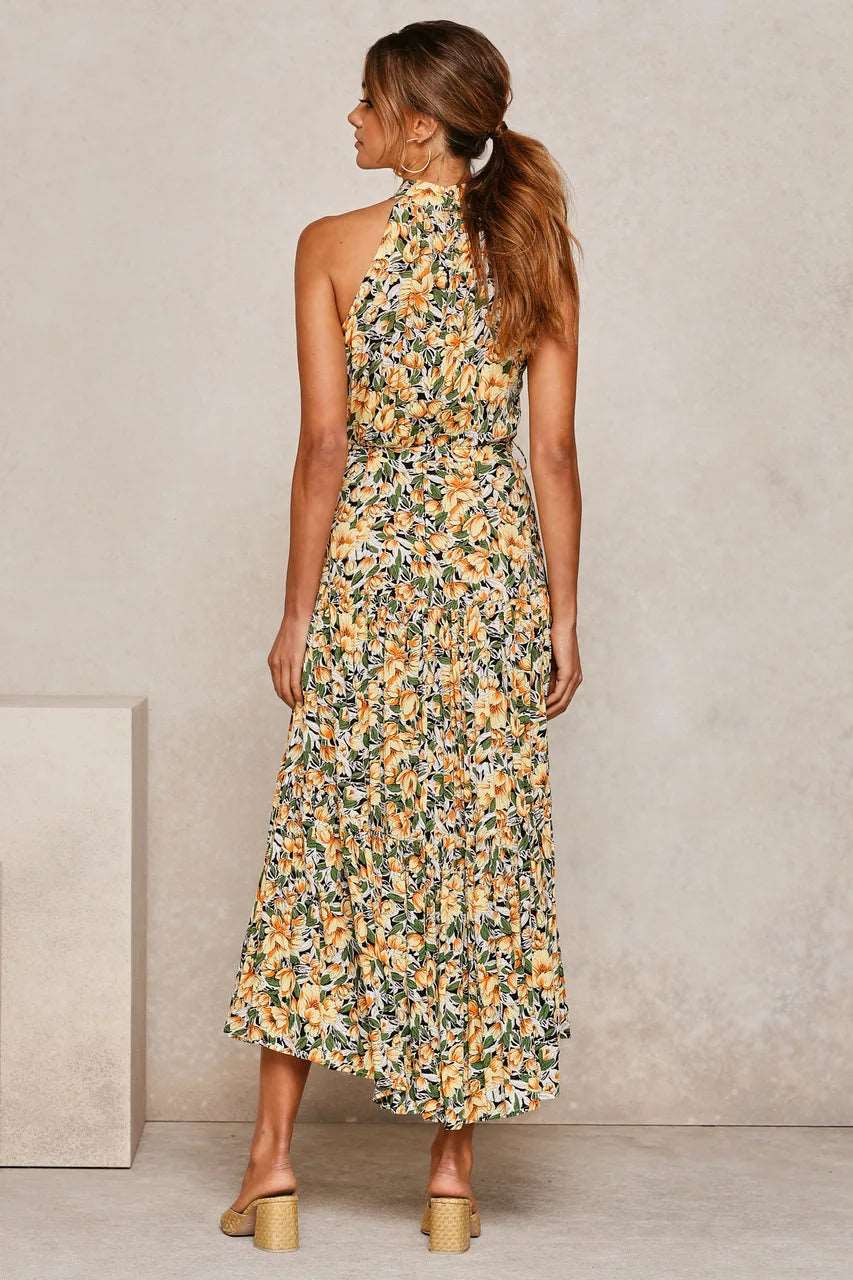 Women's Casual Long Strapless Sundress - ChoreGirl