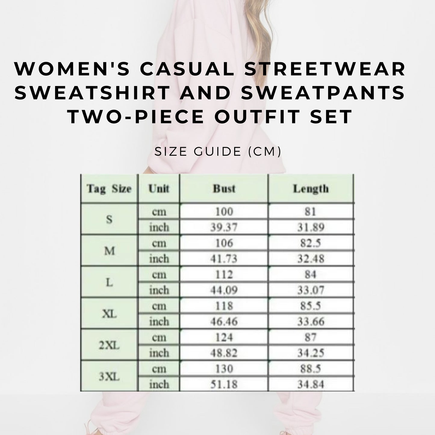Women's Casual Streetwear Sweatshirt and Sweatpants Two-Piece Outfit Set - ChoreGirl