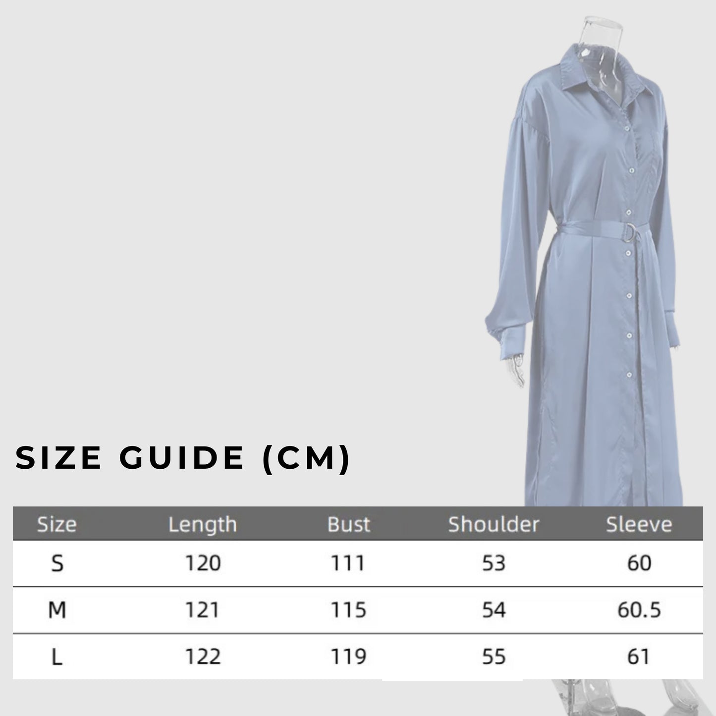 Women's Asymmetric Cut Slit Satin Shirt Dress with Belt - ChoreGirl