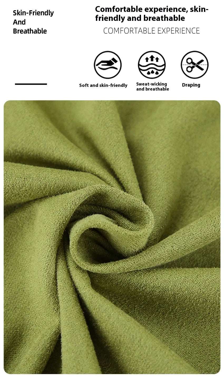 Women's Avocado Green High Waist Suede Skirt - ChoreGirl