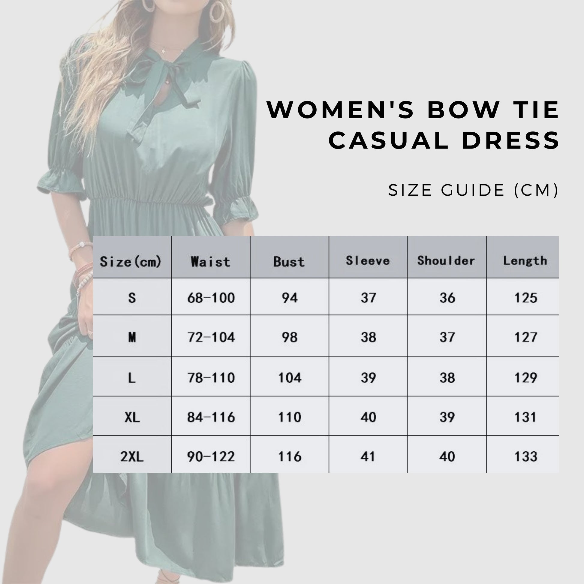 Women's Bow Tie Casual Dress - ChoreGirl