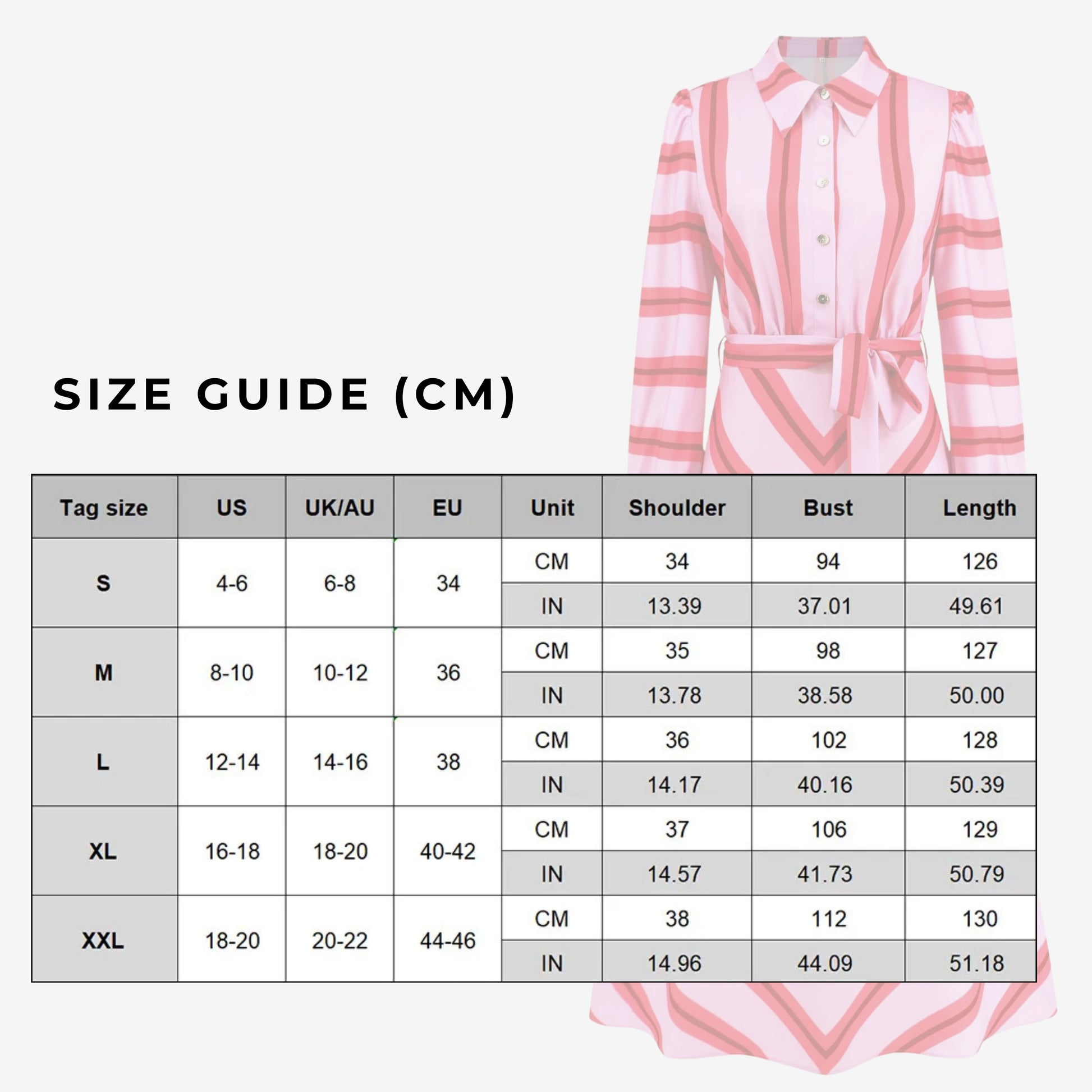 Women's Casual Colorful Stripes Slim-fit Shirt Dress with Belt - ChoreGirl