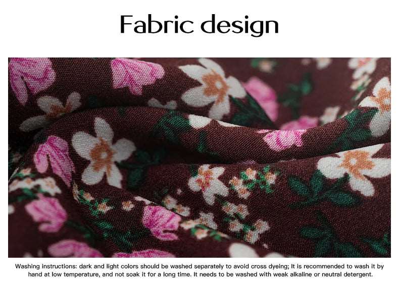 Women's Casual Floral Print Short Dress - ChoreGirl