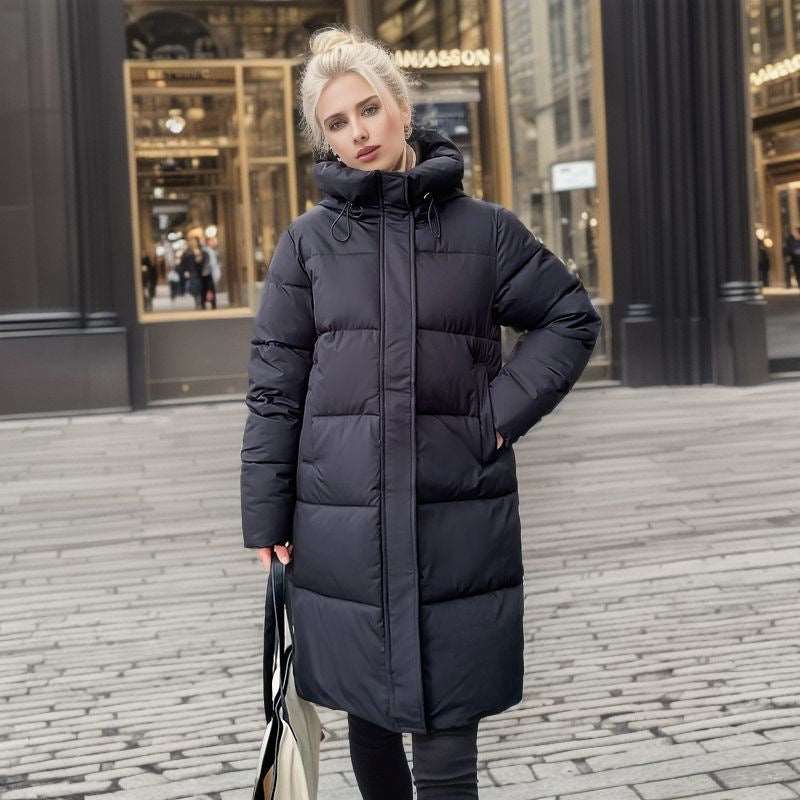 Women's Casual Loose Down Cotton Winter Coat - ChoreGirl