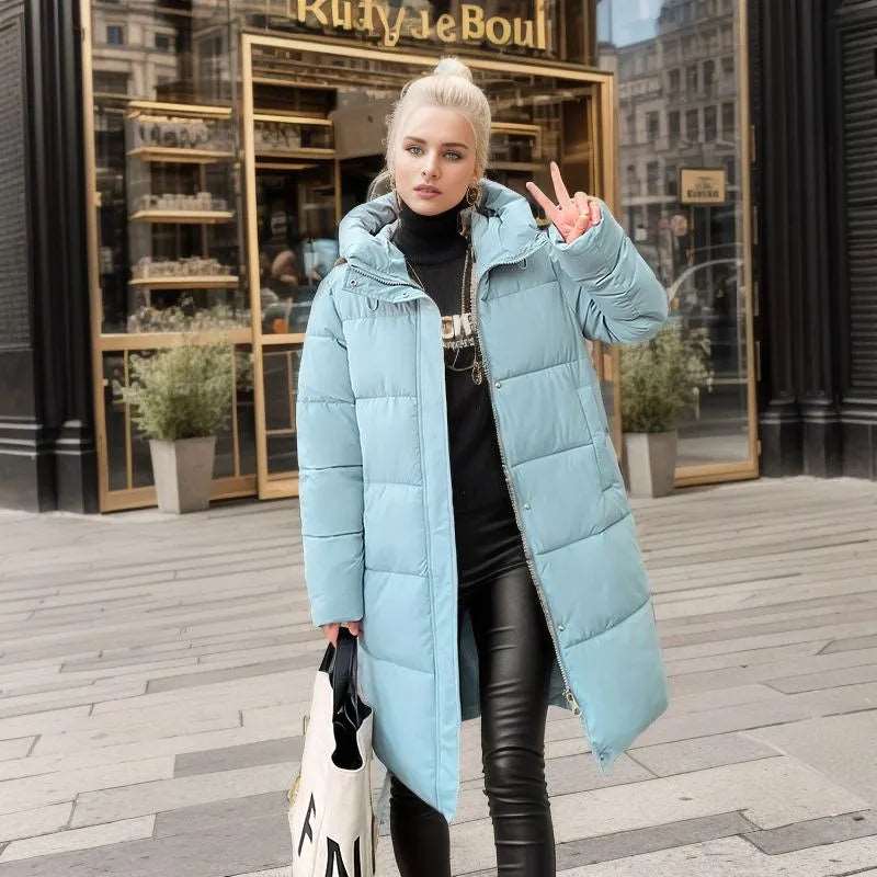 Women's Casual Loose Down Cotton Winter Coat - ChoreGirl