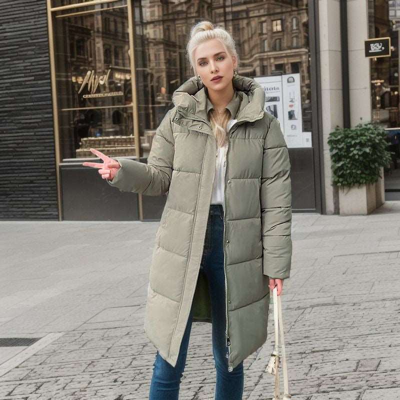 Women's Casual Loose Down Cotton Winter Coat - ChoreGirl