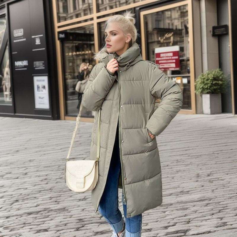 Women's Casual Loose Down Cotton Winter Coat - ChoreGirl
