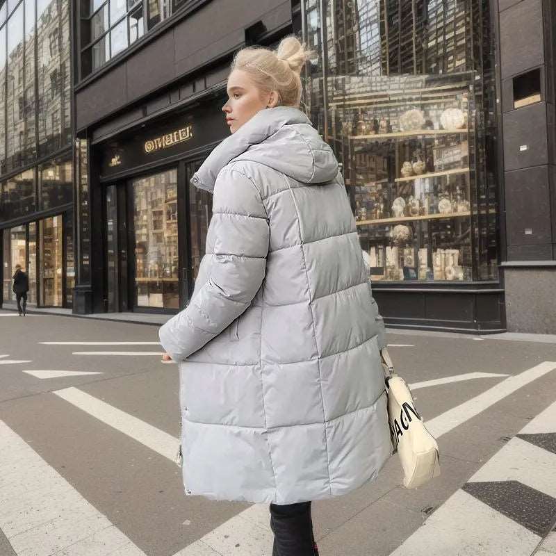 Women's Casual Loose Down Cotton Winter Coat - ChoreGirl