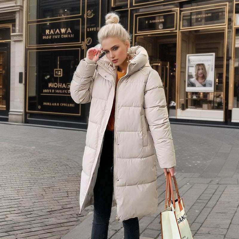 Women's Casual Loose Down Cotton Winter Coat - ChoreGirl