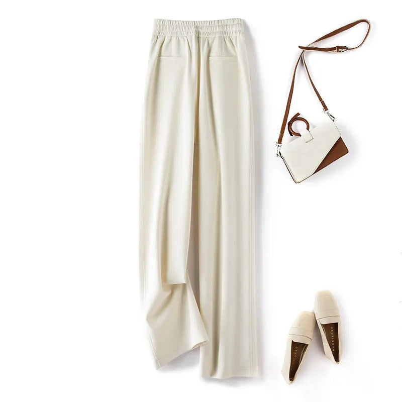 Women's Casual Loose Straight Wide Leg Pants - ChoreGirl