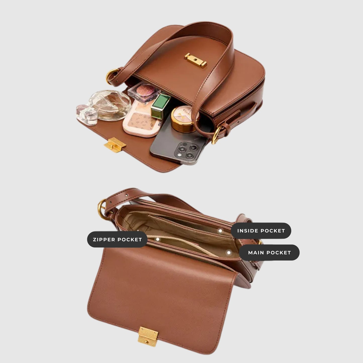 Women's Casual Small Leather Bag - ChoreGirl