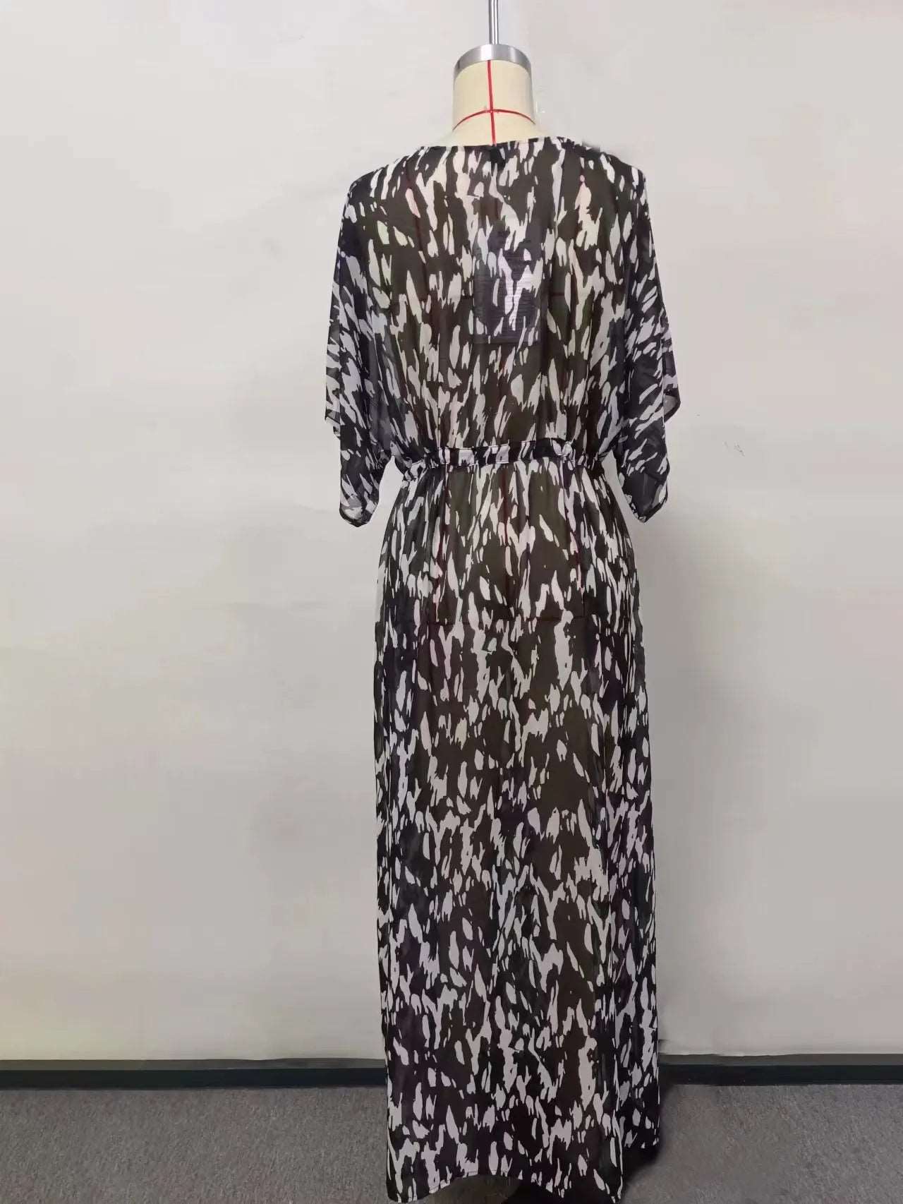 Women's Cover-up Beach Robe with Lace-up Waist - ChoreGirl