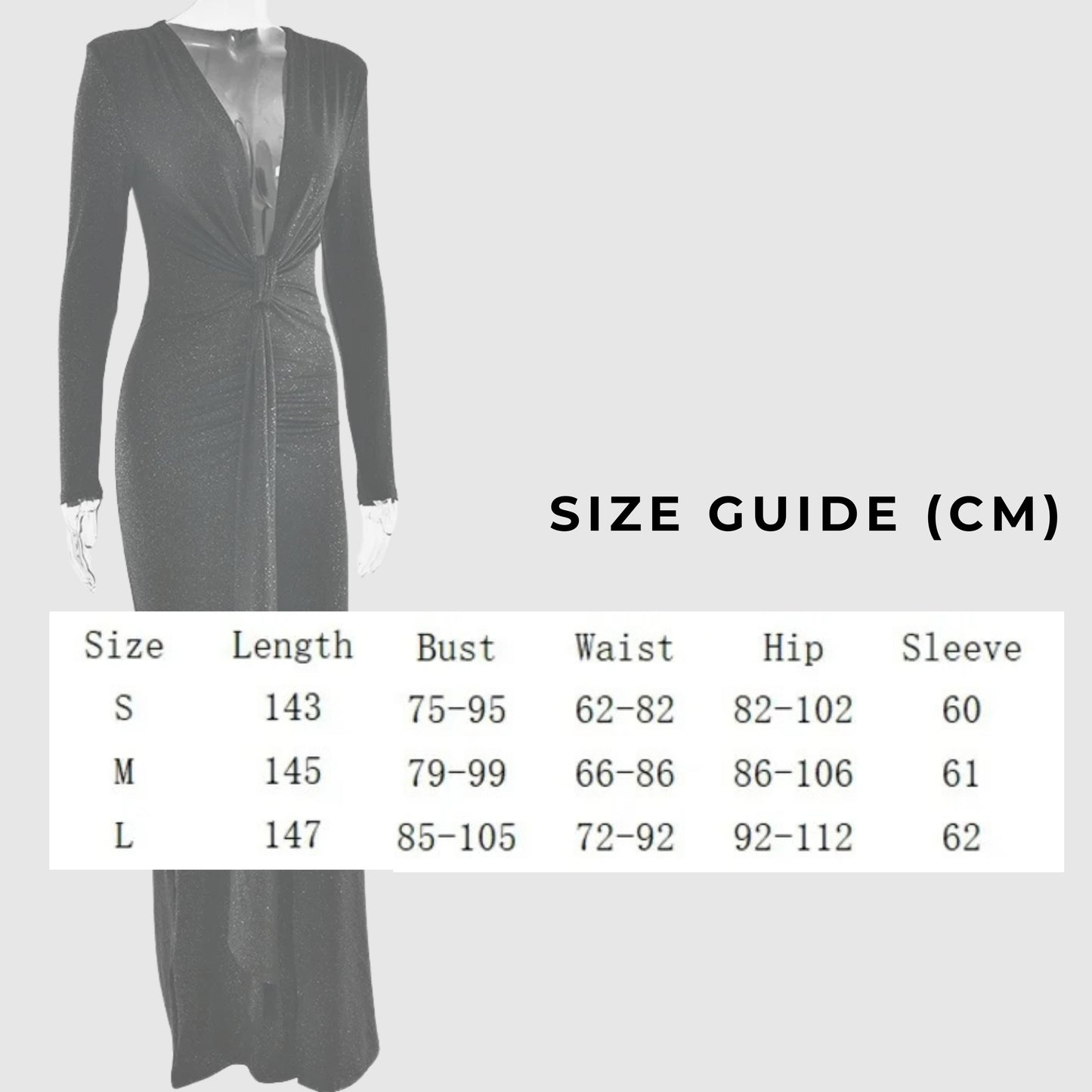 Women's Deep V-neck Silhouette Slim Fit Event Gown with Slit - ChoreGirl
