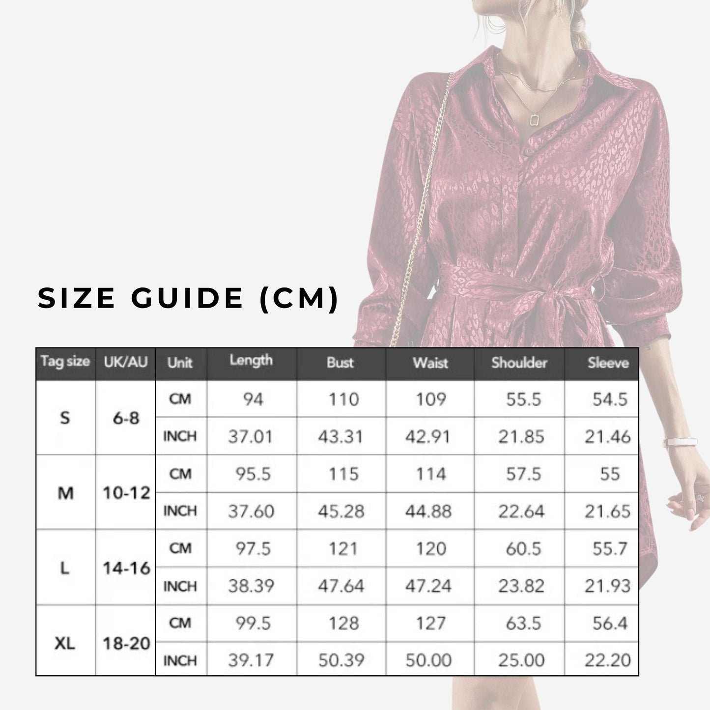 Women's Elegant Long Sleeve Shirt Dress - ChoreGirl