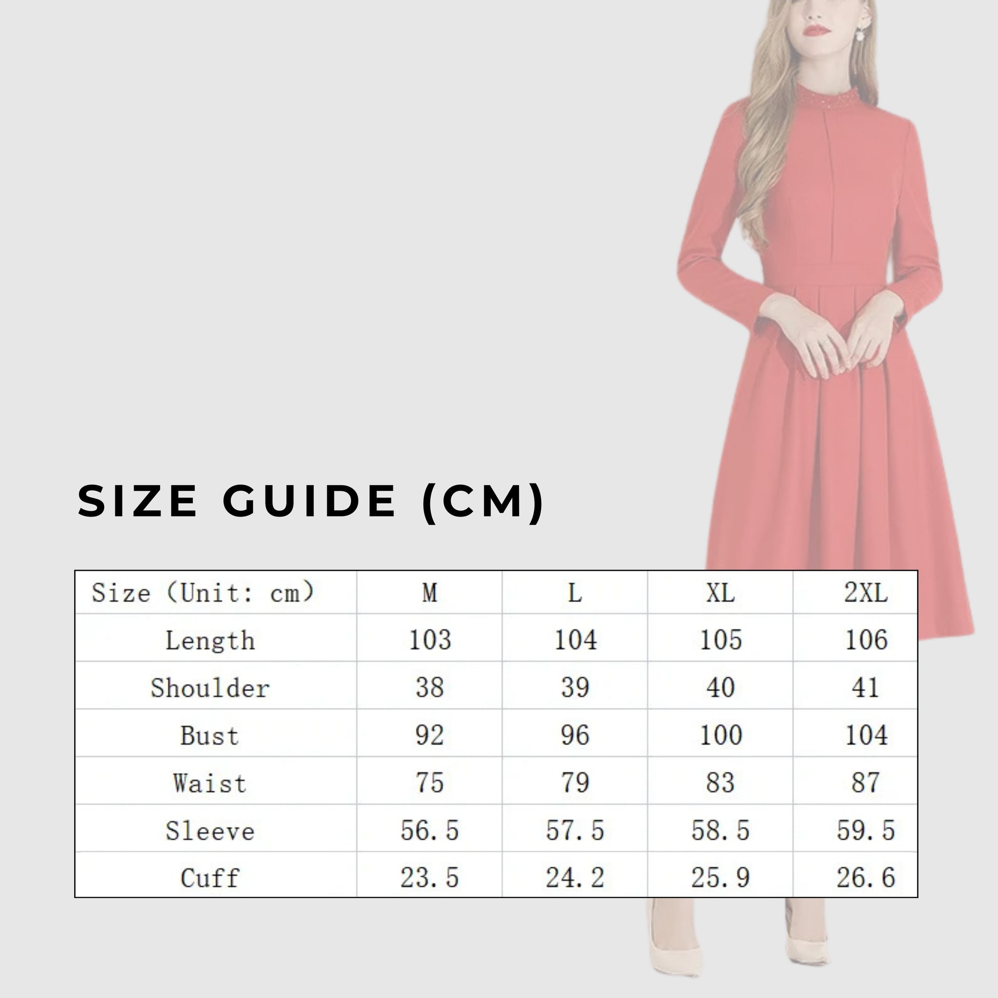 Women's Elegant Red Wool Dress - ChoreGirl