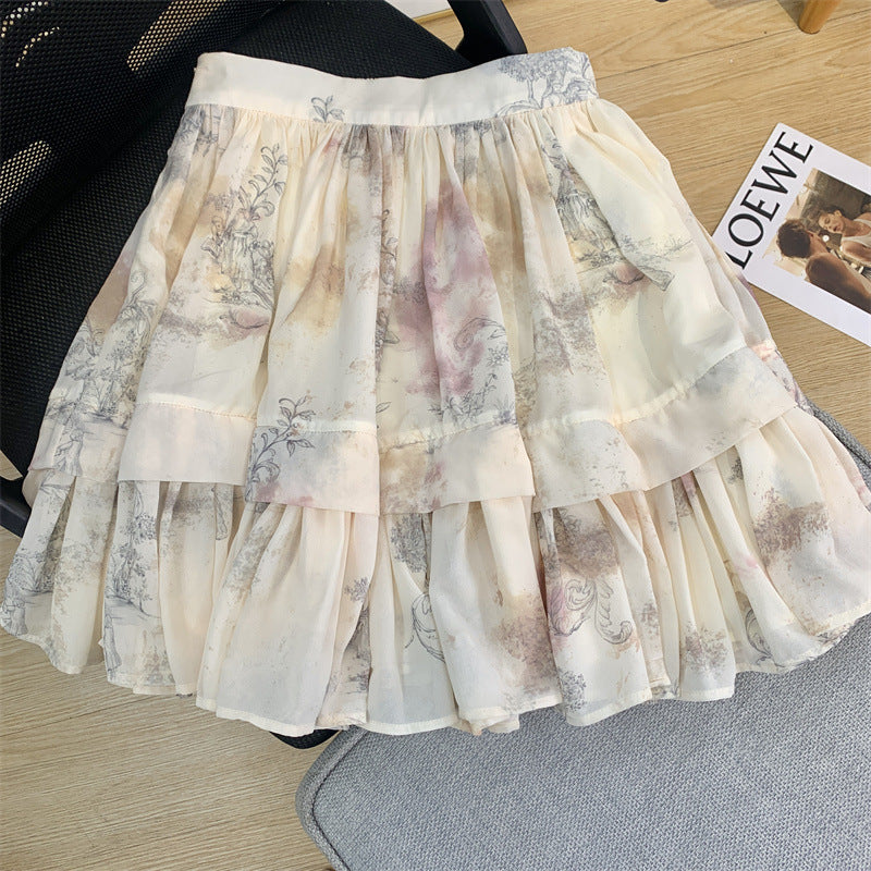 Women's Elegant Romantic Style Blouse, Top and Skirt Outfit Set - ChoreGirl