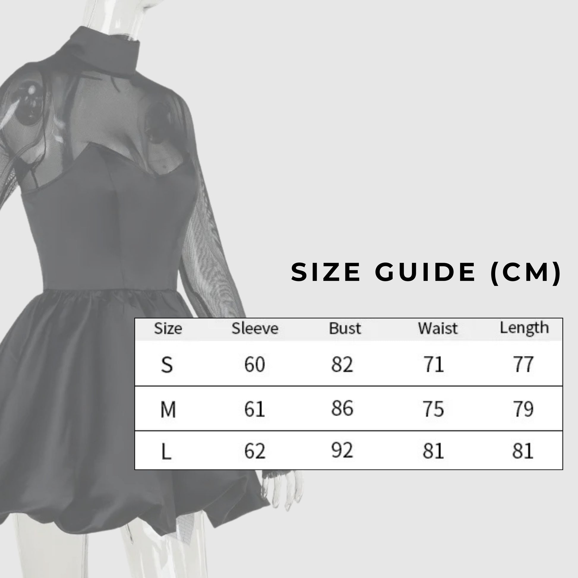 Women's Elegant Slim Fit Mesh Sleeves and Bubble Hem Sexy Dress - ChoreGirl