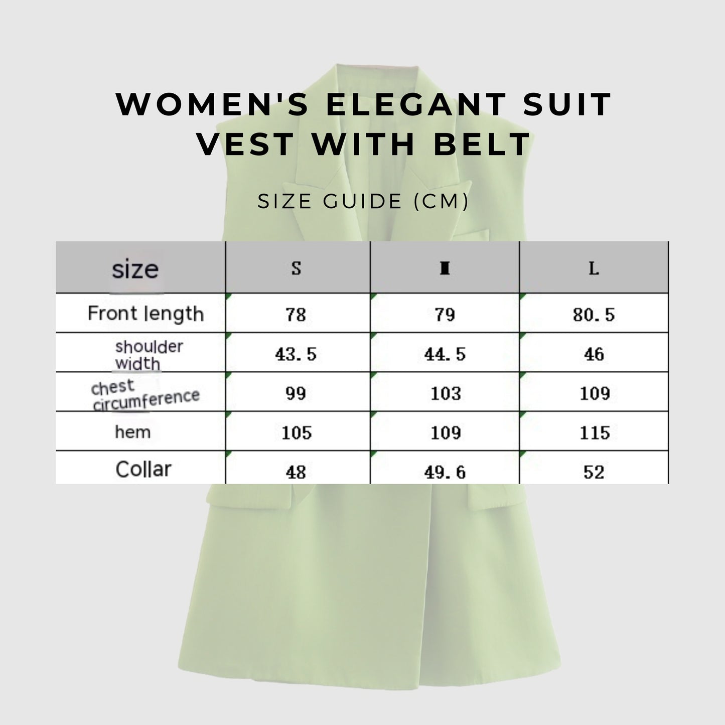 Women's Elegant Suit Vest with Belt and High-waisted Pants Outfit Set - ChoreGirl