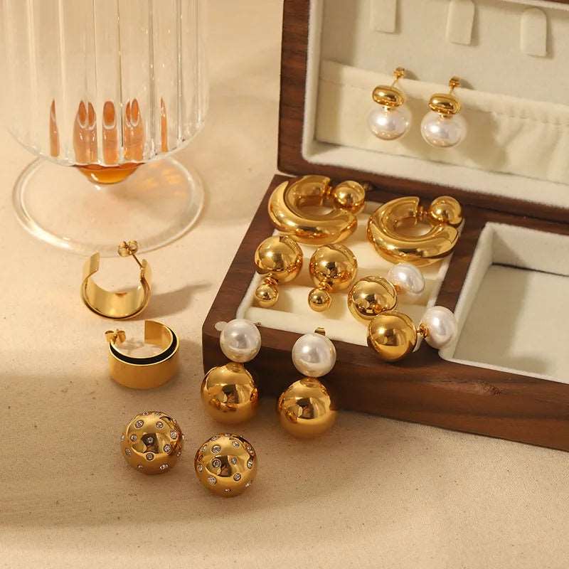 Women's Fashion Stainless Steel Earrings - ChoreGirl