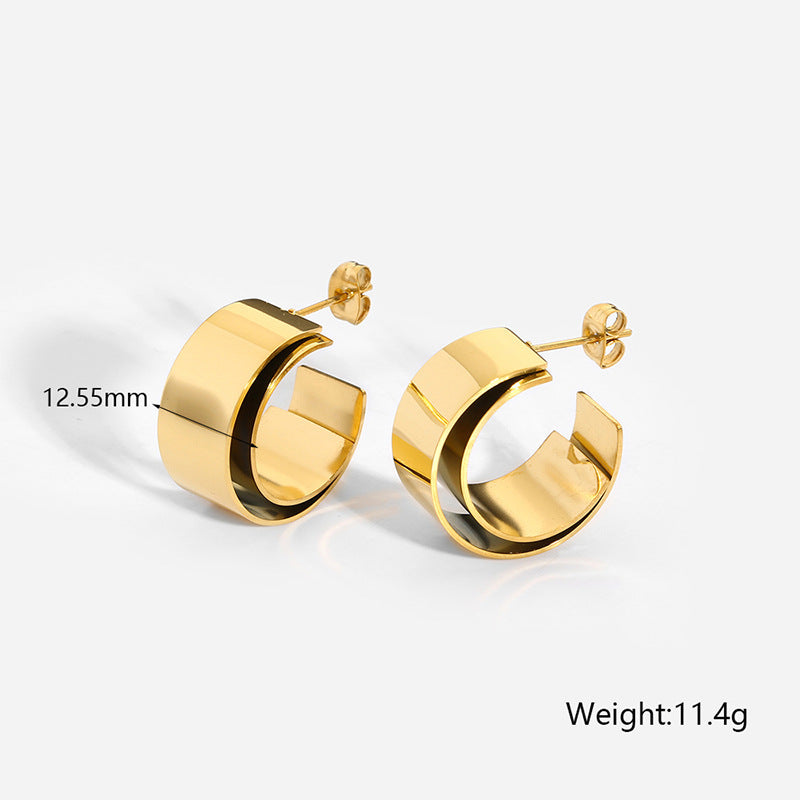 Women's Fashion Stainless Steel Earrings - ChoreGirl
