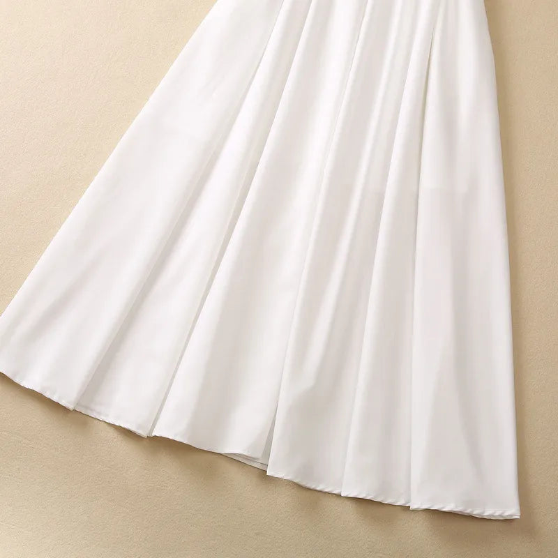 Women's Flower Print Lapel Collar Sleeveless Dress with Pockets - ChoreGirl