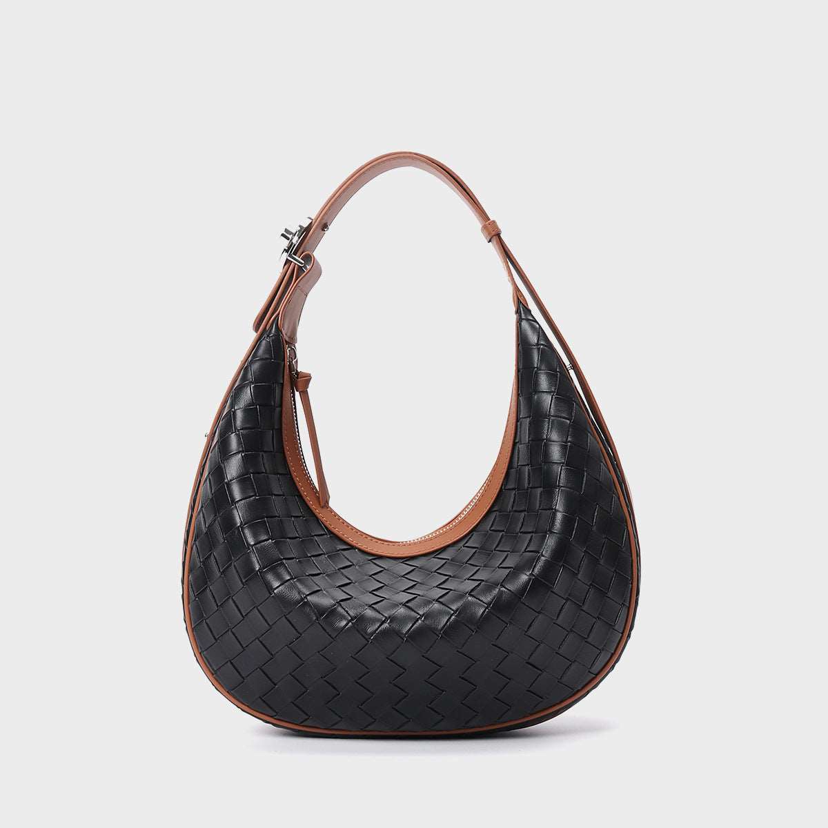 Women's Genuine Leather Woven Bag - ChoreGirl