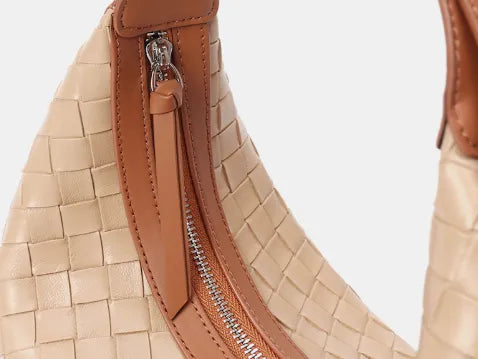 Women's Genuine Leather Woven Bag - ChoreGirl