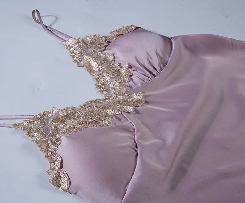 Women's Ice Silk Five Piece Pajamas Set - ChoreGirl