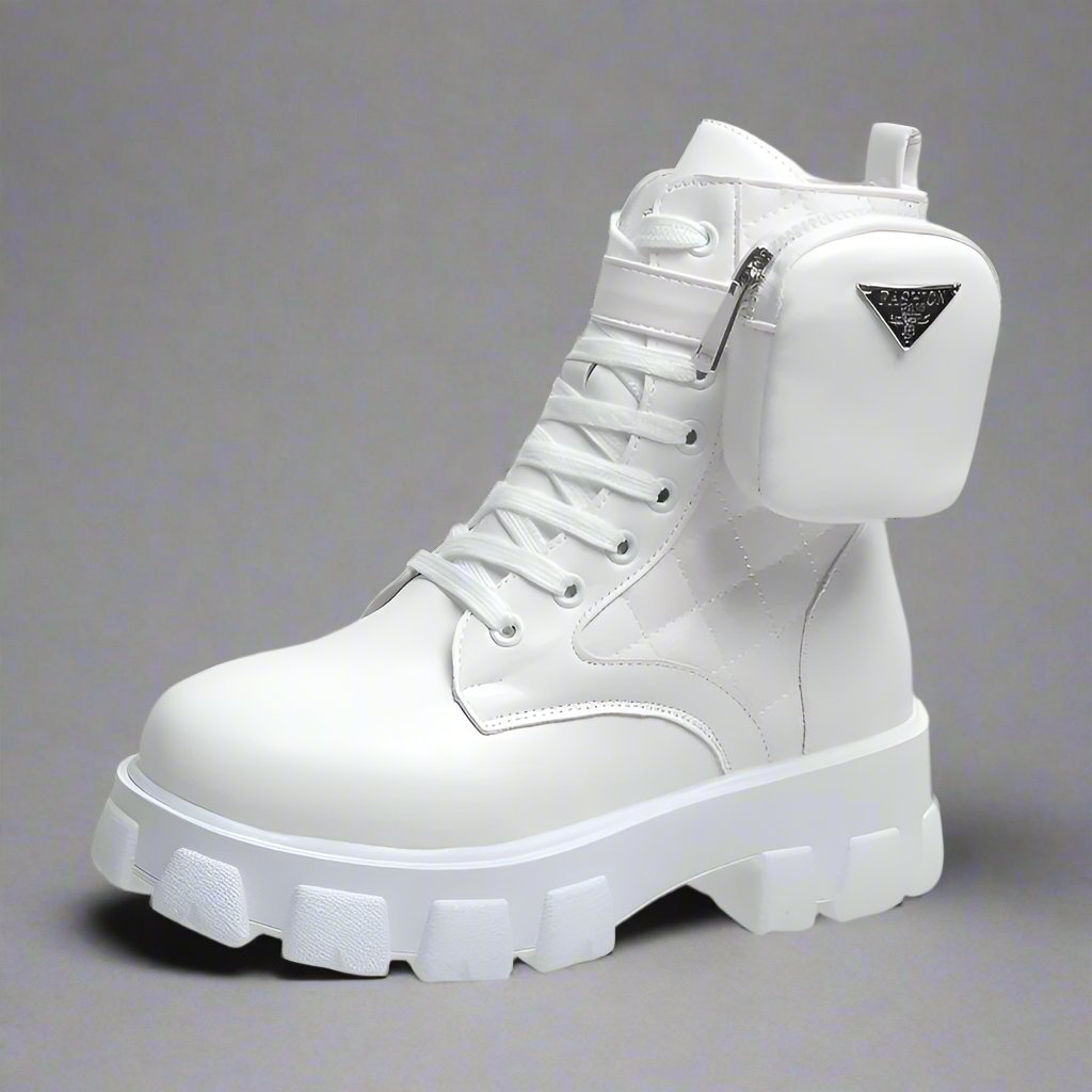 Women's Lace-up Thick Sole Martin Boots - ChoreGirl