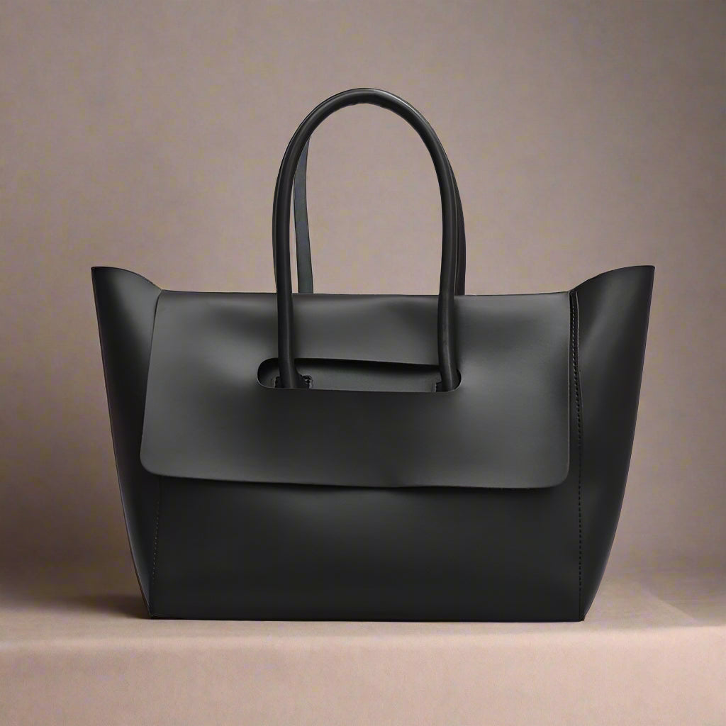 Women's Large Capacity Retro Old Money Style Tote Shoulder Bag - ChoreGirl