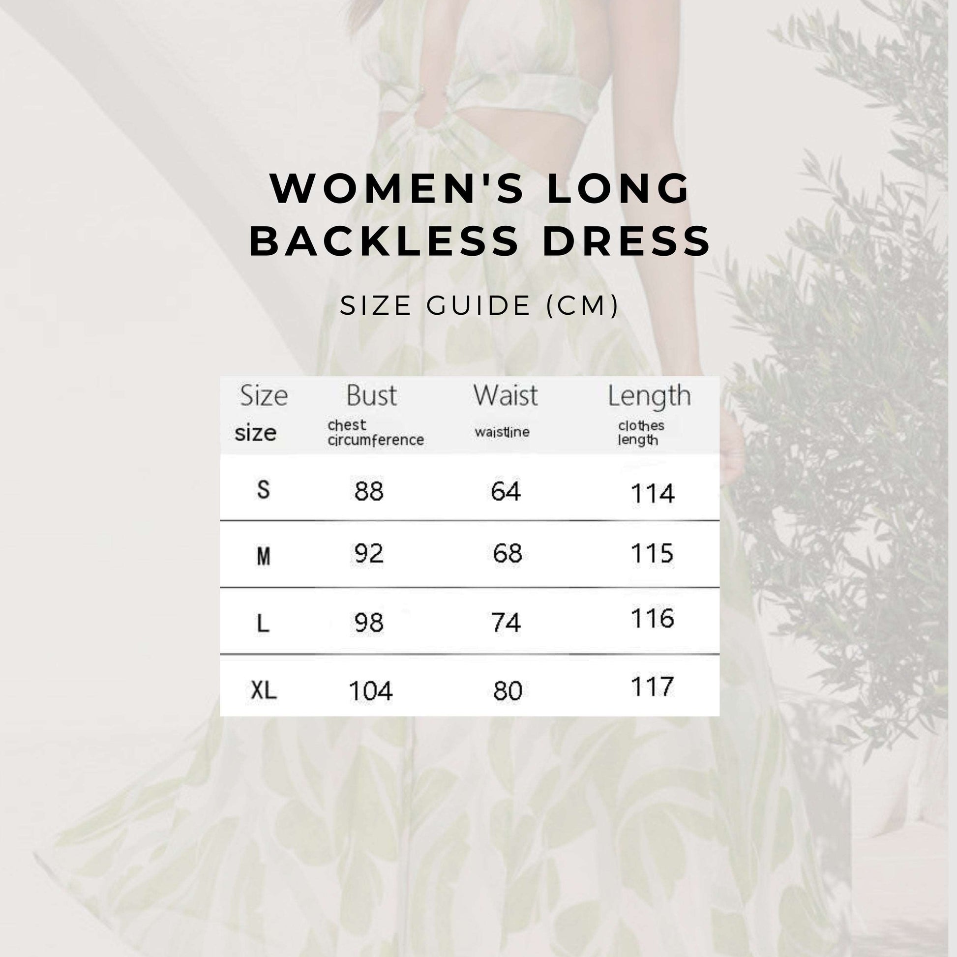 Women's Long Backless Dress - ChoreGirl