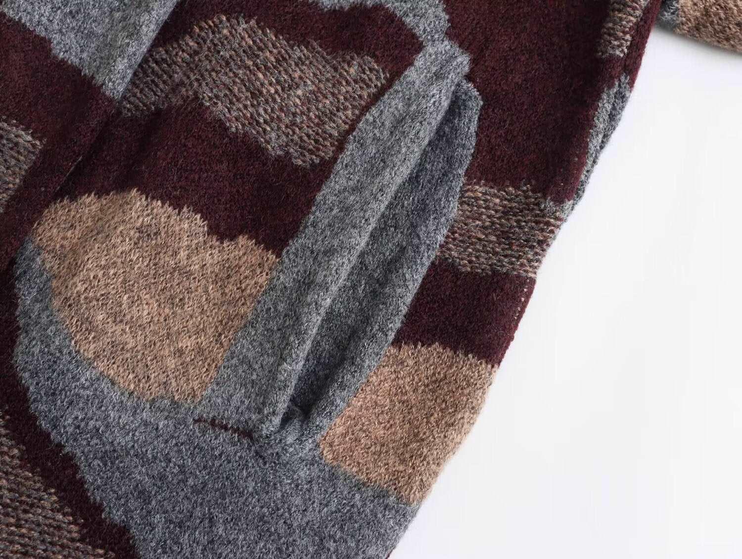 Women's Long Knitted Cardigan Coat - ChoreGirl