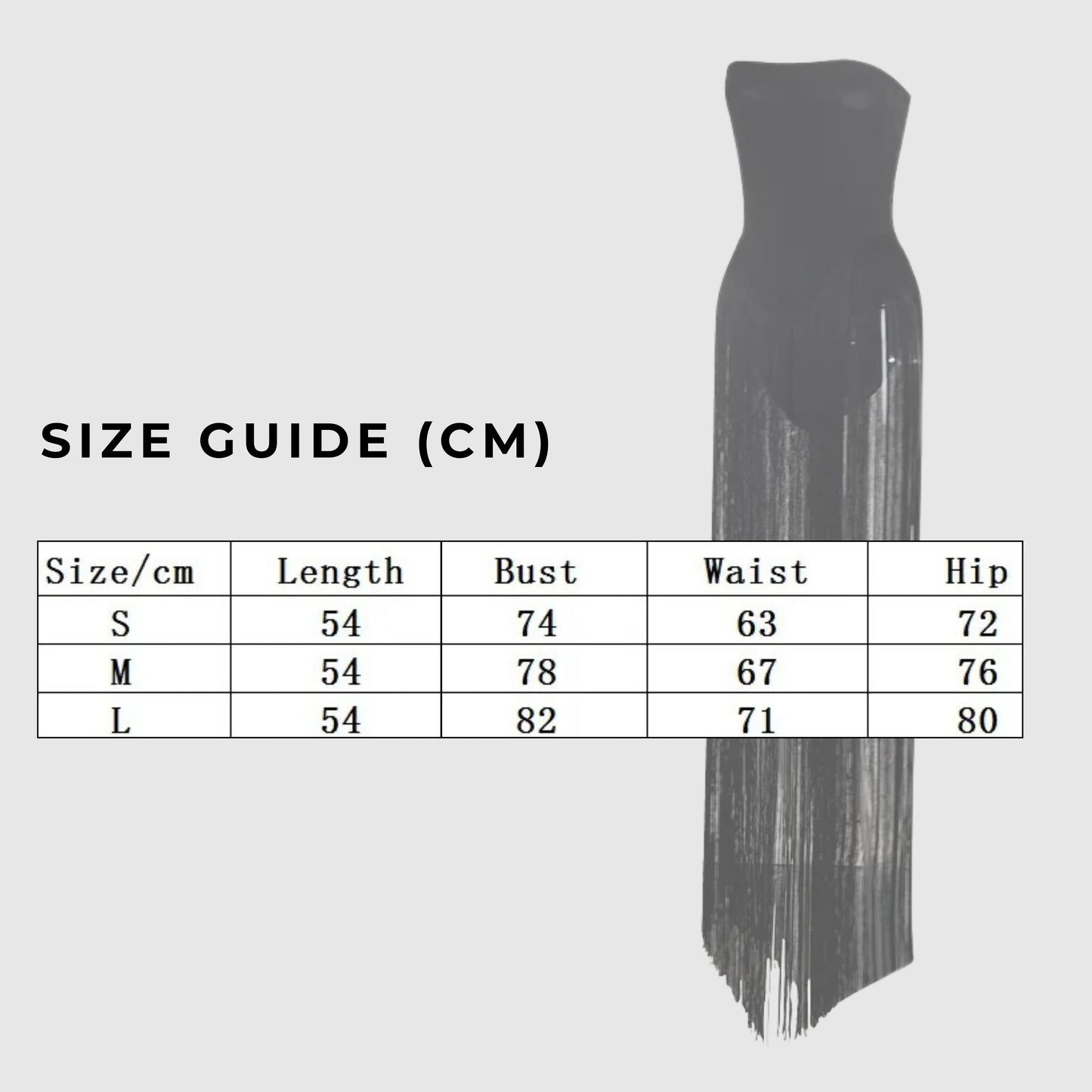 Women's Long Strapless Tube Dress - ChoreGirl