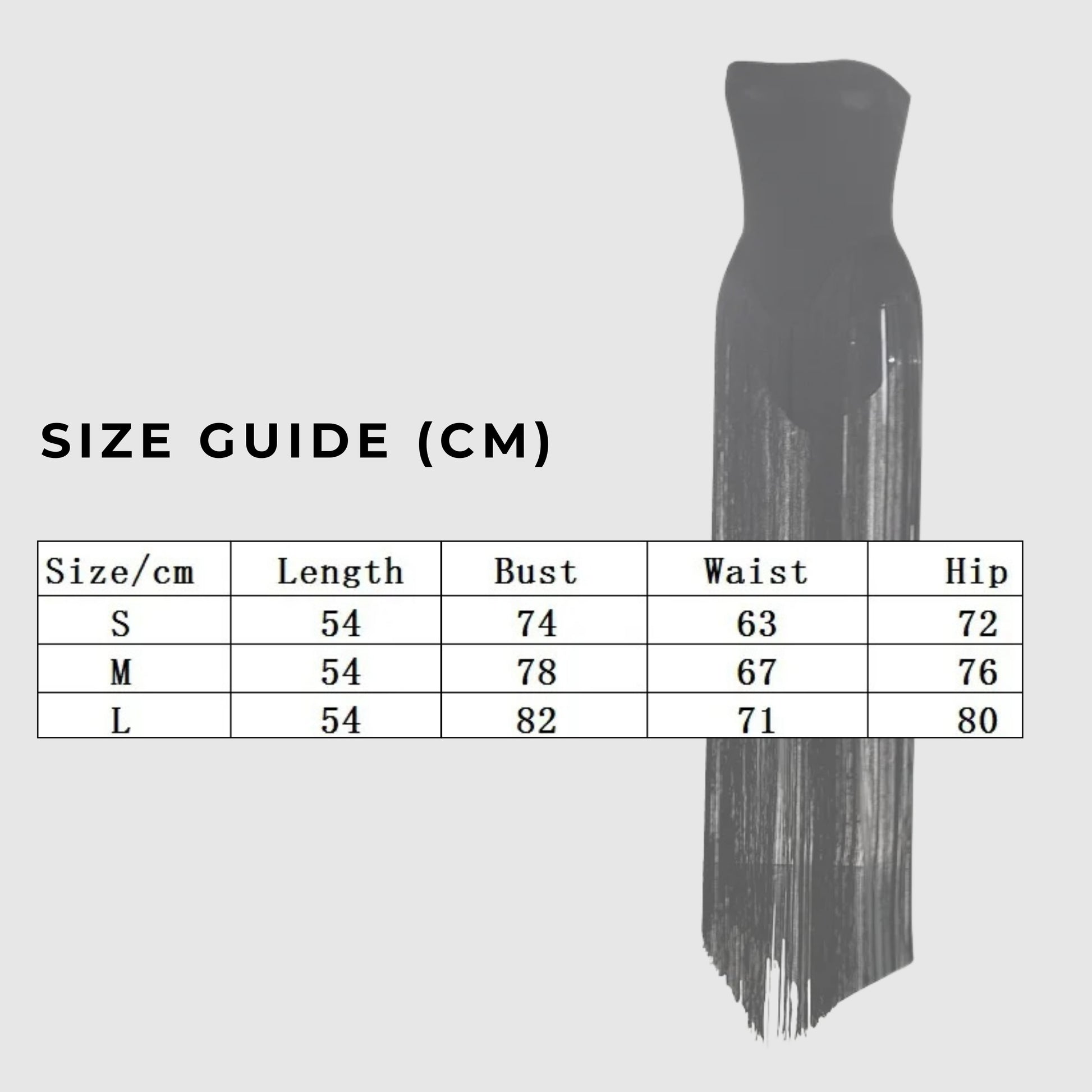 Women's Long Strapless Tube Dress - ChoreGirl