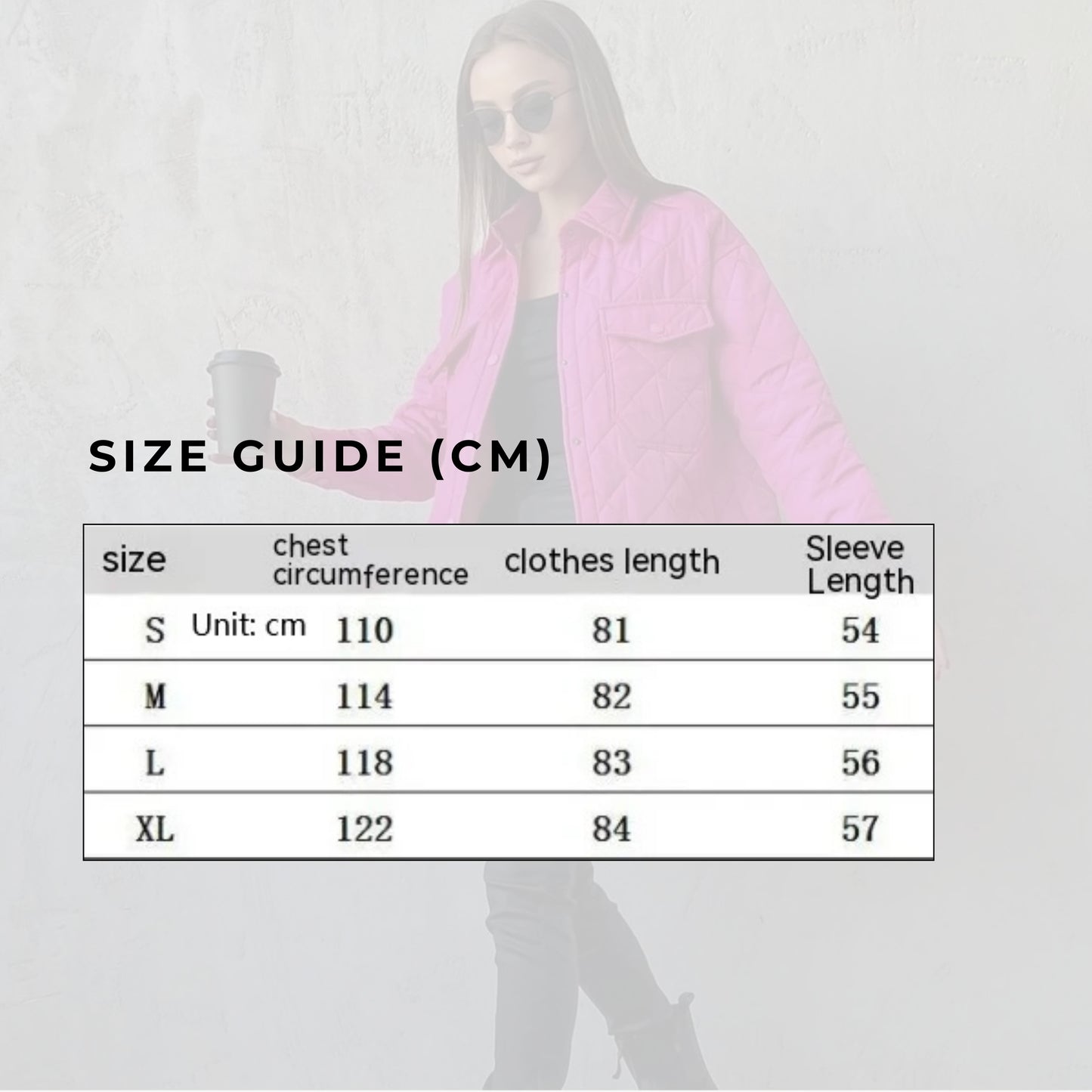 Women's Loose And Warm Rhombus Cotton Padded Autumn/ Spring Jacket - ChoreGirl
