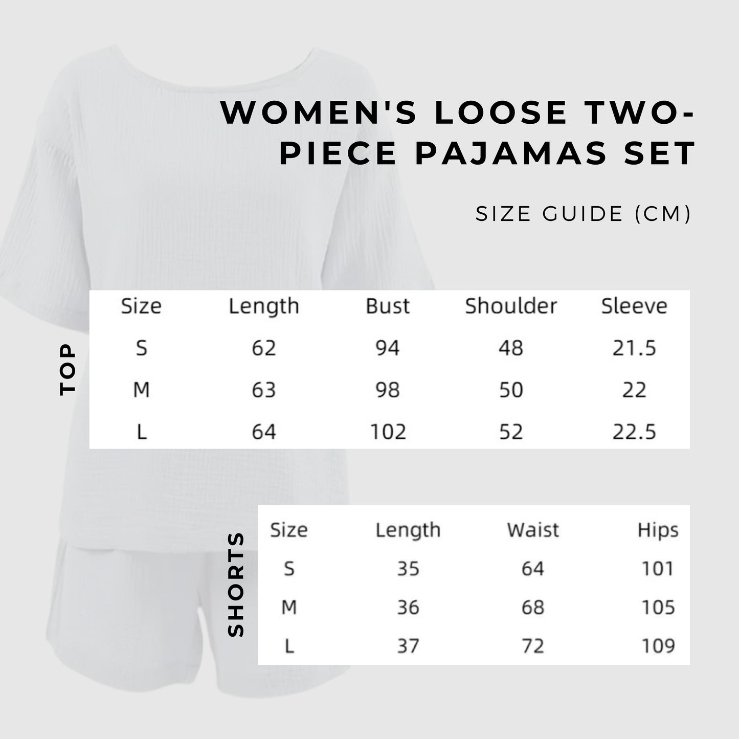 Women's Loose Double-layer Gauze Short-sleeved Shirt and Shorts Two-piece Pajamas Set - ChoreGirl