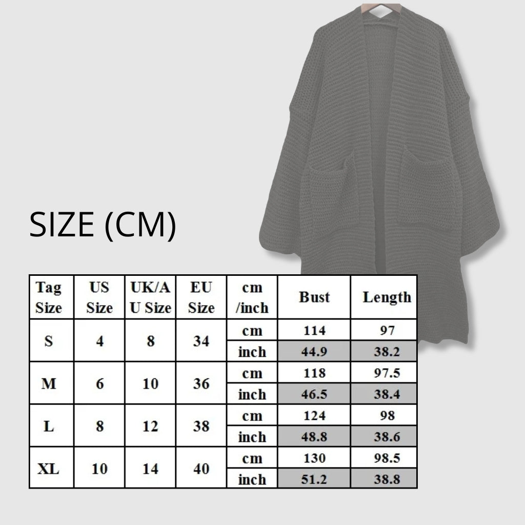 Women's Loose and Long Thick Cardigan Coat - ChoreGirl