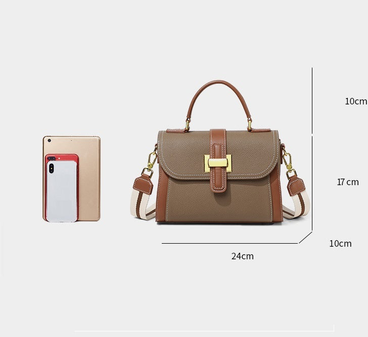 Women's One-shoulder Genuine Leather Handbag - ChoreGirl